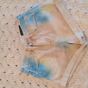 Blank NYC tie-dye jean shorts